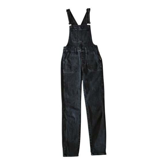 Madewell Black Boho Grunge Festival Denim Overalls XXS - Picture 7 of 8